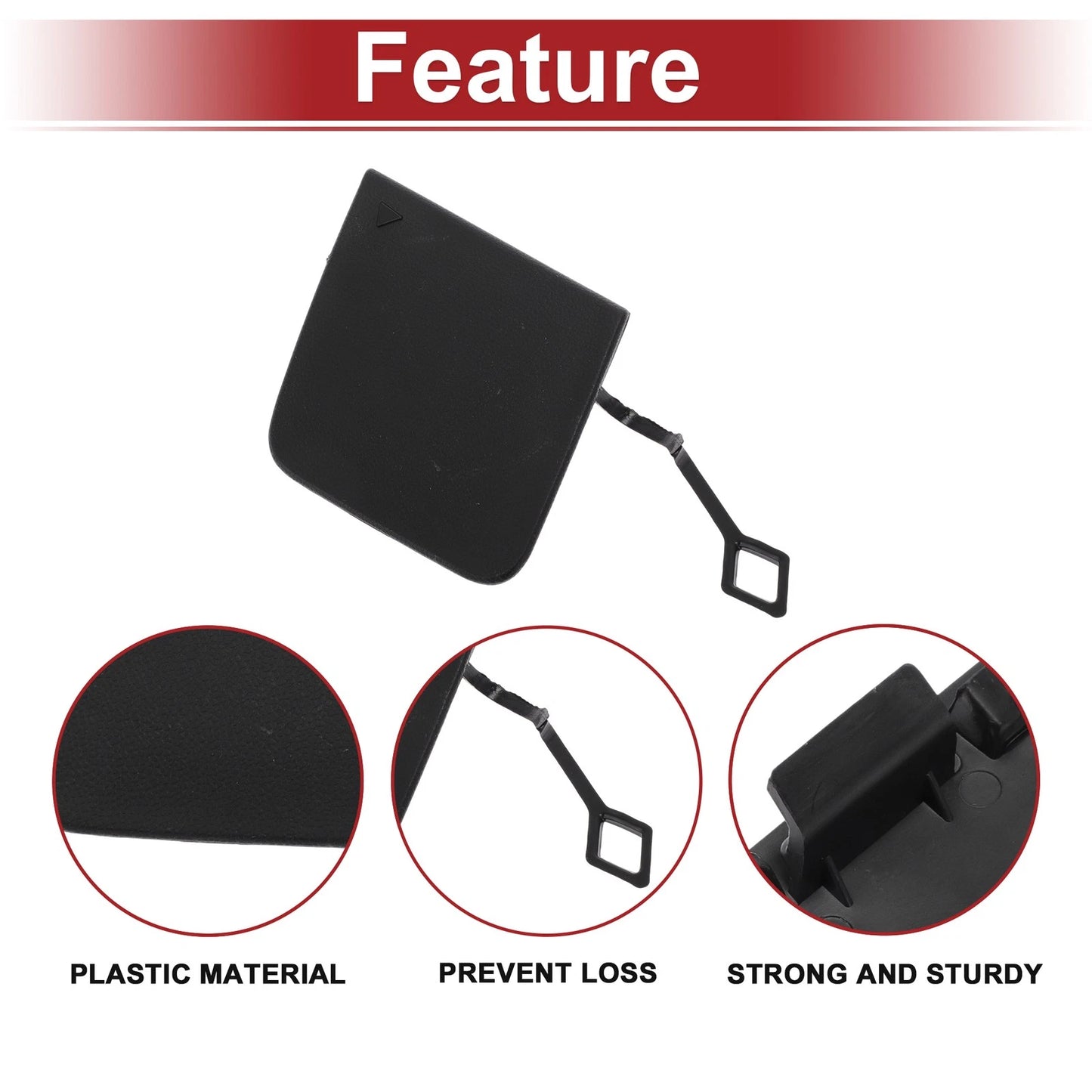 Tow Hook Cover Cap for Mercedes-Benz GLC300 (2016–2023) No. 2538858602