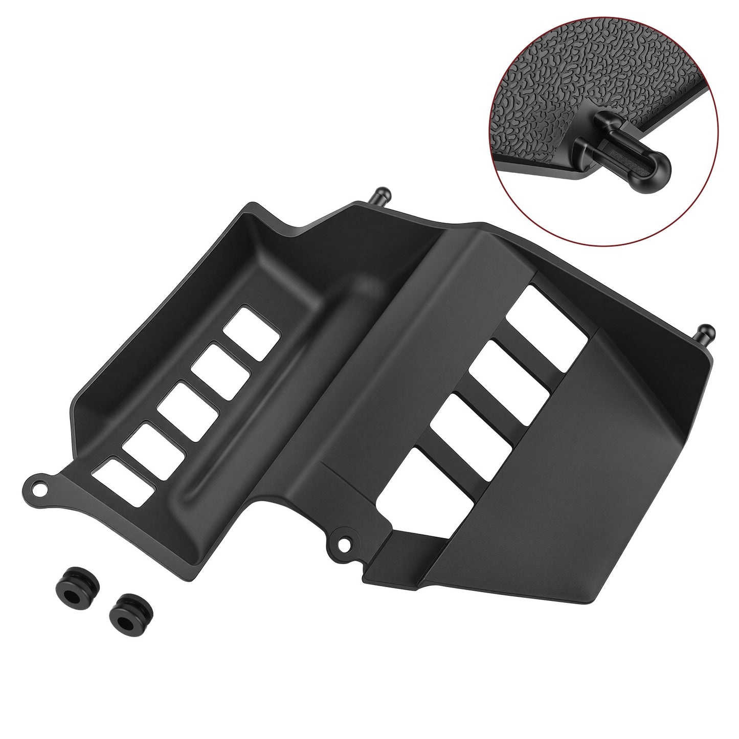 Black Heel Guards for Yamaha Banshee 350 (1987–2006)