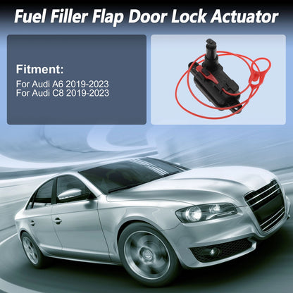 Set of 2 Fuel Filler Flap Door Latch Lock Actuator Motors for Audi A6 (2019–2023)