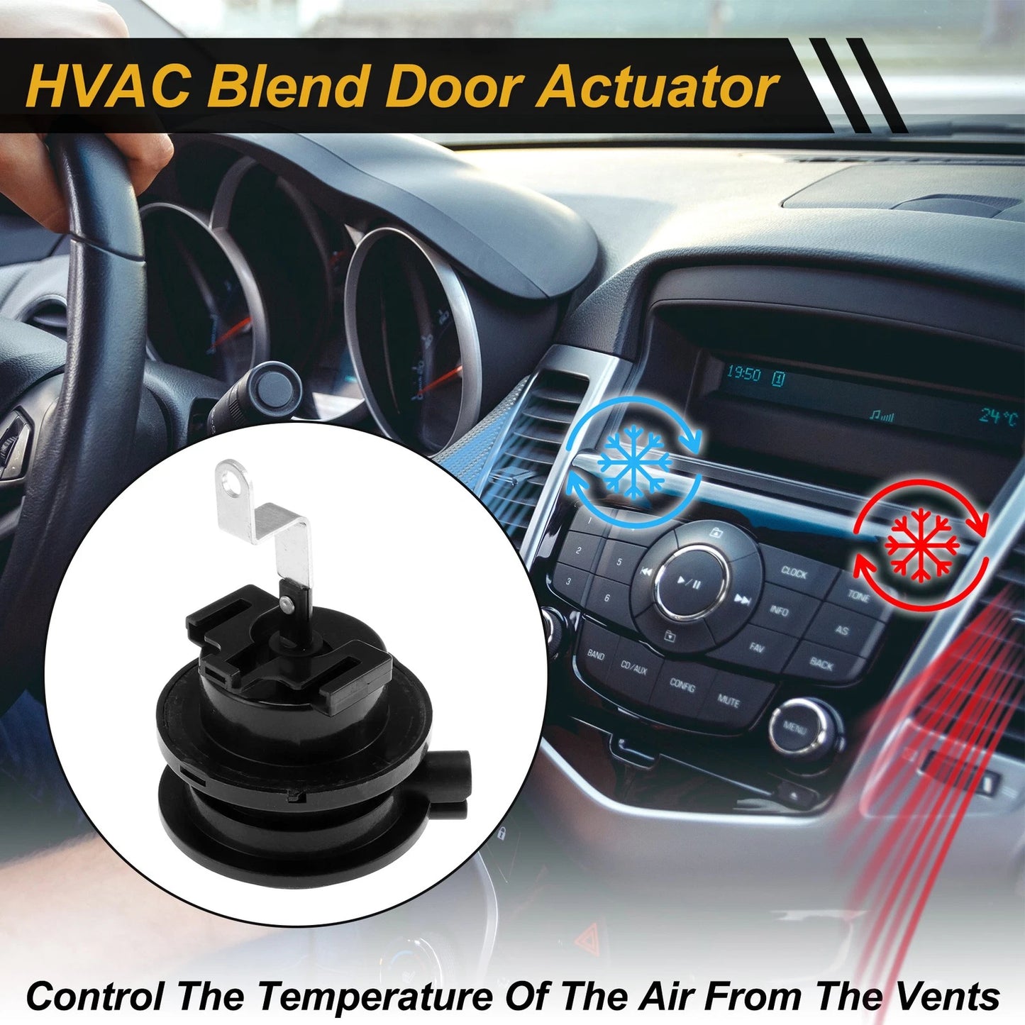 HVAC Heater Blend Door Actuator for Jeep Liberty (2002–2007) No. 5066518AA