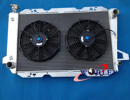 3 Row Aluminum Radiator with Fan for Ford F100 F150 F250 F350 Bronco (1983–1997)