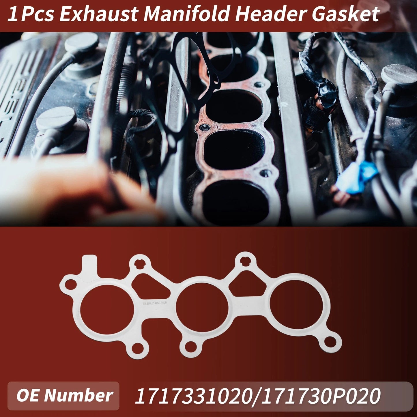 Exhaust Manifold Header Gasket for Toyota Avalon (2005–2018) No. 1717331020