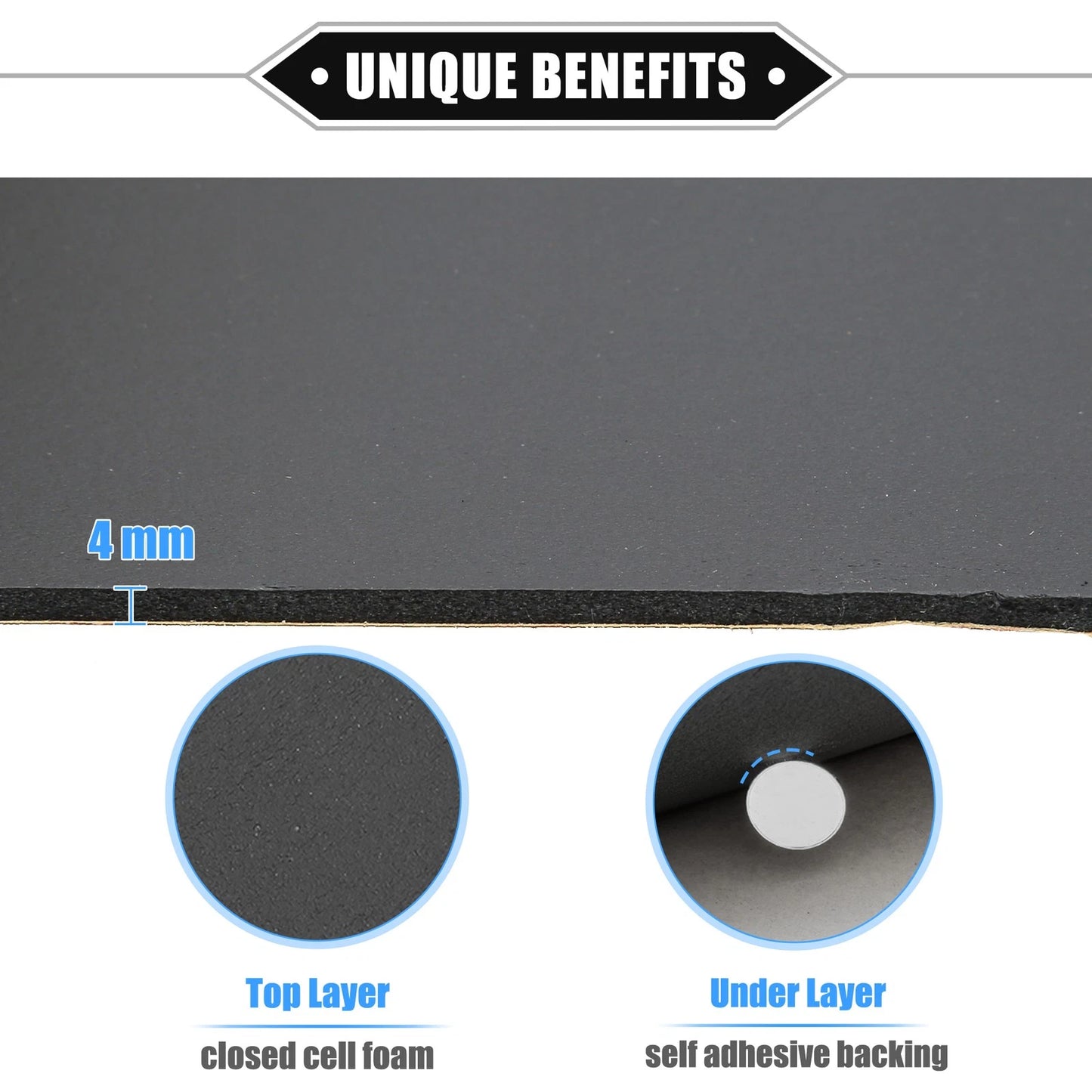 Sound Deadening Mat Kit 157mil 4mm 18sqft for Universal Car