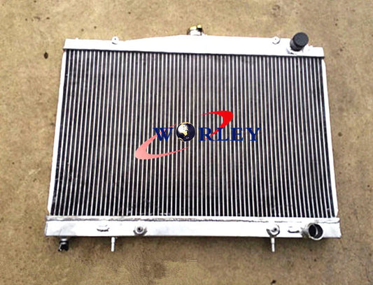 Aluminum Radiator + Black Hose for Nissan Skyline R33 R34 GT GTT GTR (1999-2000)