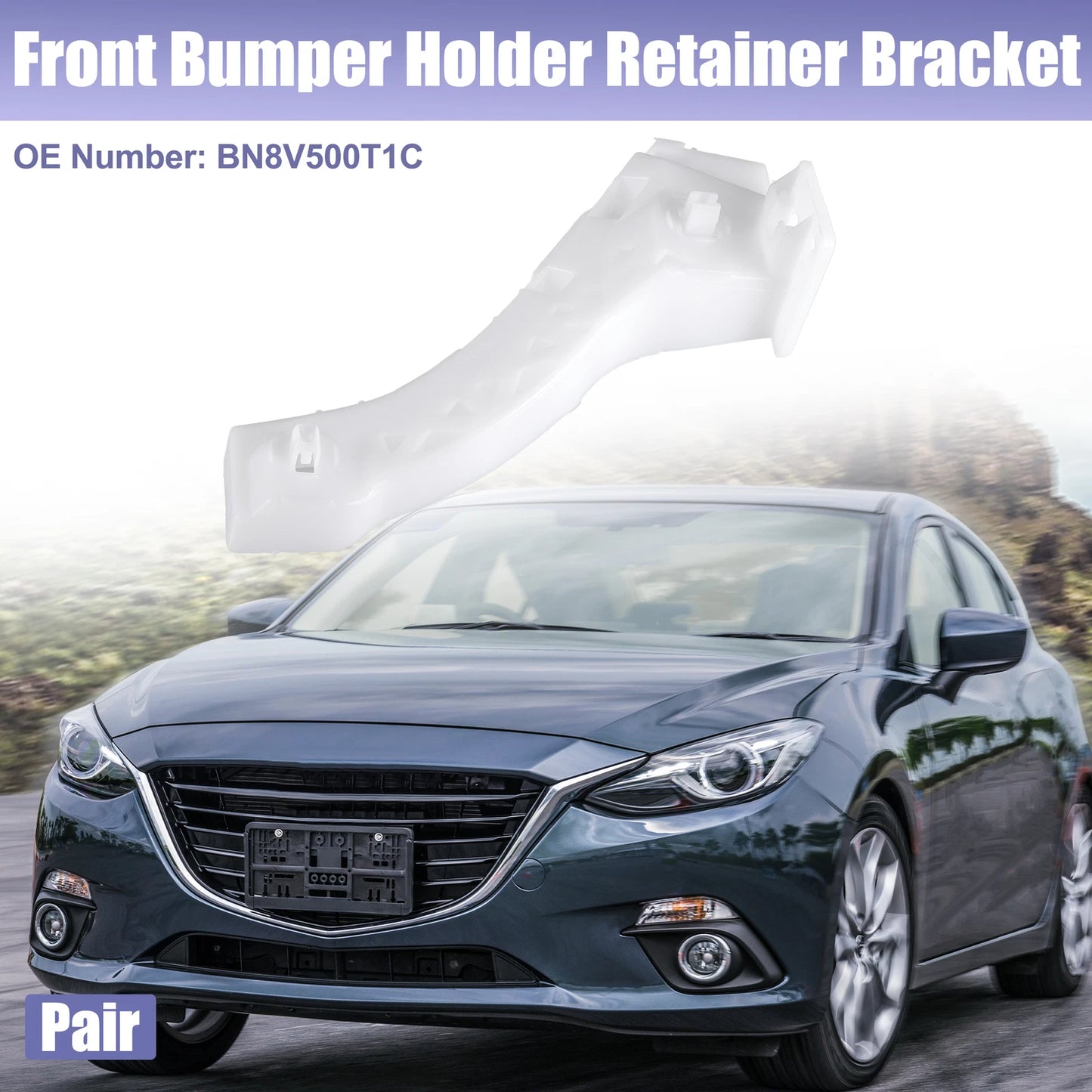 Front Left Bumper Mounting Bracket No.BN8V500T1C for Mazda 3 (2004–2009)