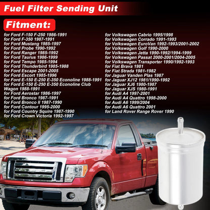 Fuel Filter Assembly for Ford F-150 F-250 (1986–1991) No.H80WK07/EP90C Metal