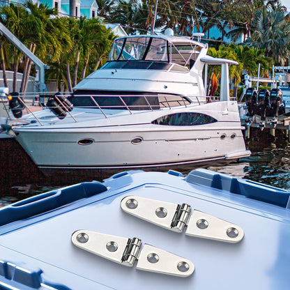 Hinges for Cabin Doors Marine-Grade Stainless Steel for Boats