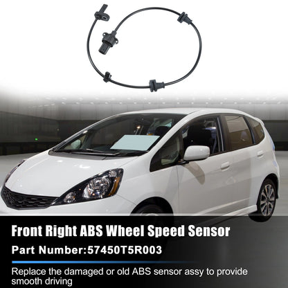 Front Right ABS Wheel Speed Sensor No. 57450T5R003 for Honda Fit (2015–2020)