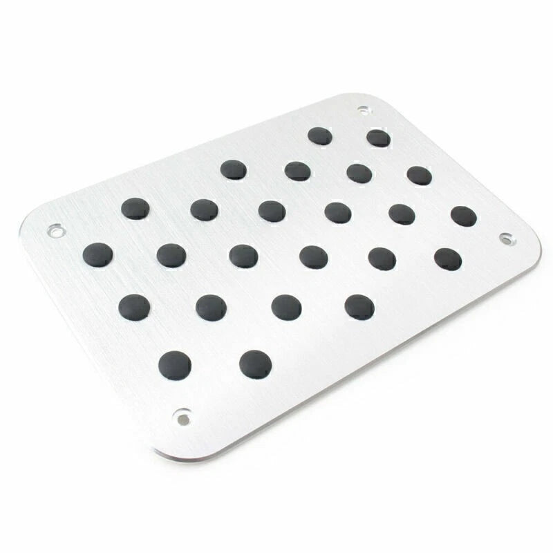 Universal Aluminum Floor Mat Pedal Footrest for Trucks and Cars