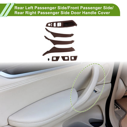 Door Panel Handle Pull Trim Cover for BMW 5 Series (2011–2016) Reddish Brown