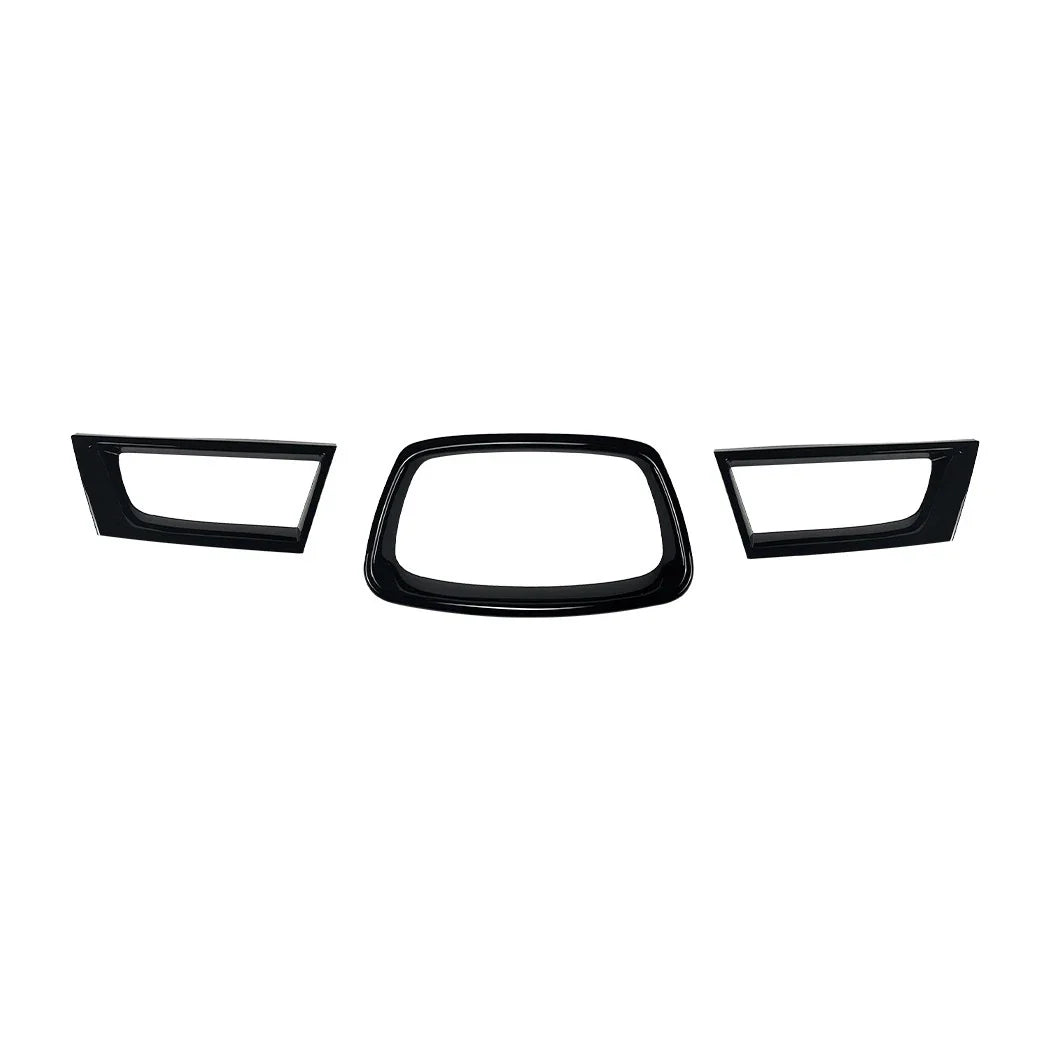 Gloss Black Front Grill Frame Trim Cover for Subaru Impreza WRX STI (2006–2007)