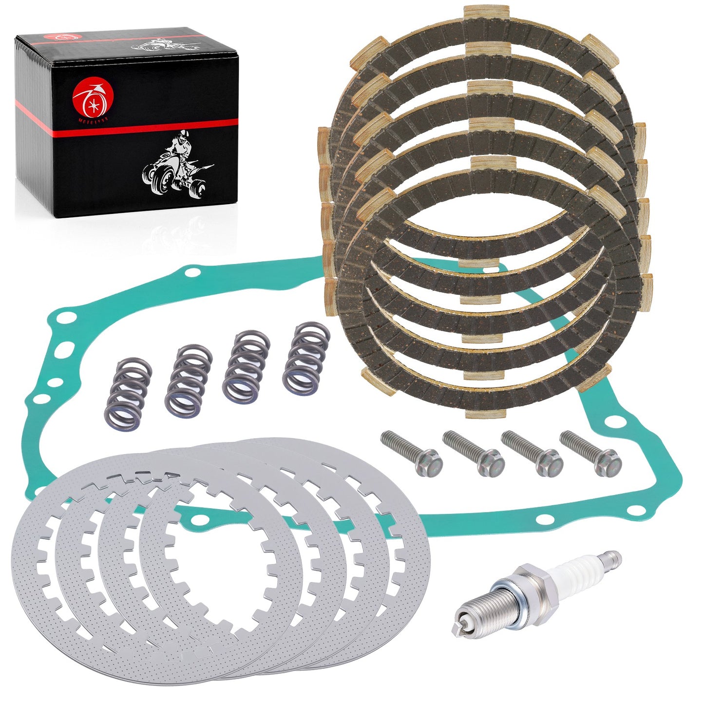 Clutch Friction Steel Plates Kit for Honda XR200R (1981–2002)