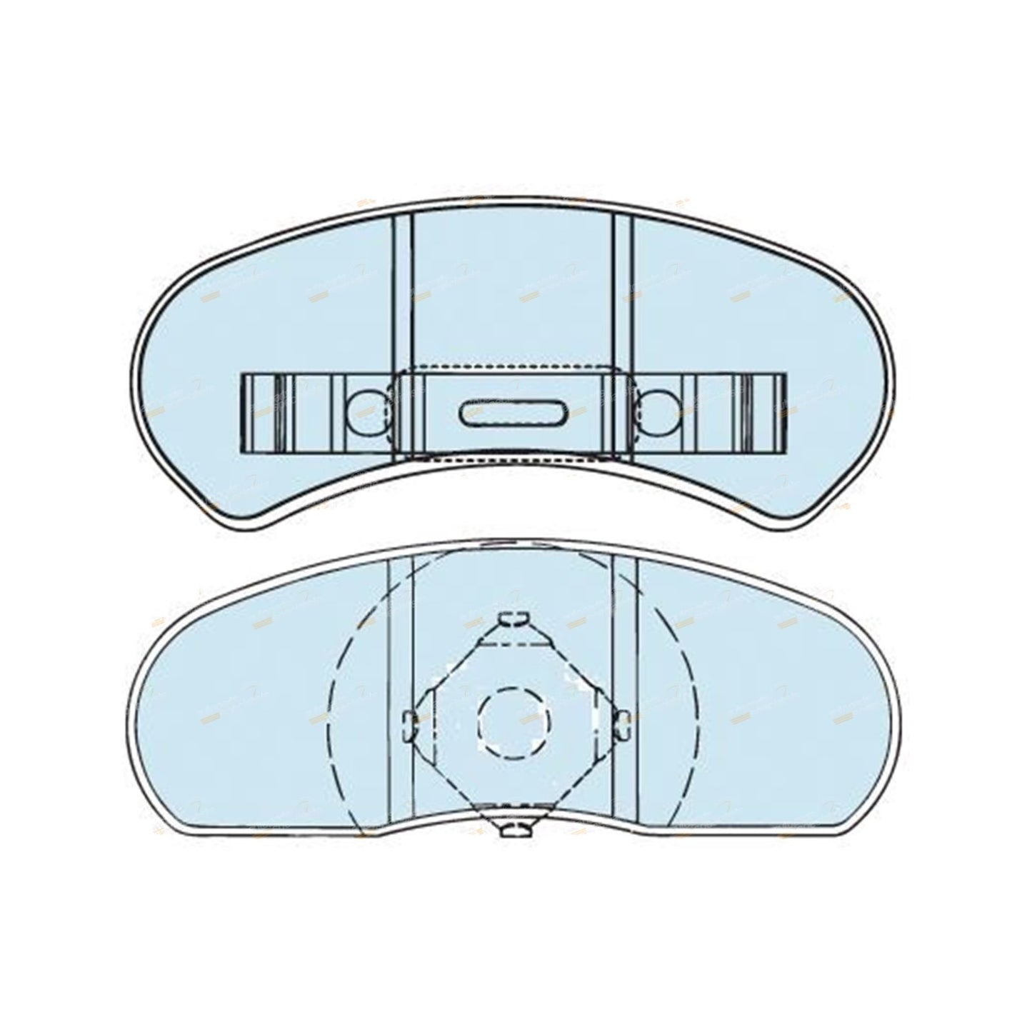 Set of 4 Rear Disc Brake Pads for Ford Falcon XB XC XD (1973–1981)
