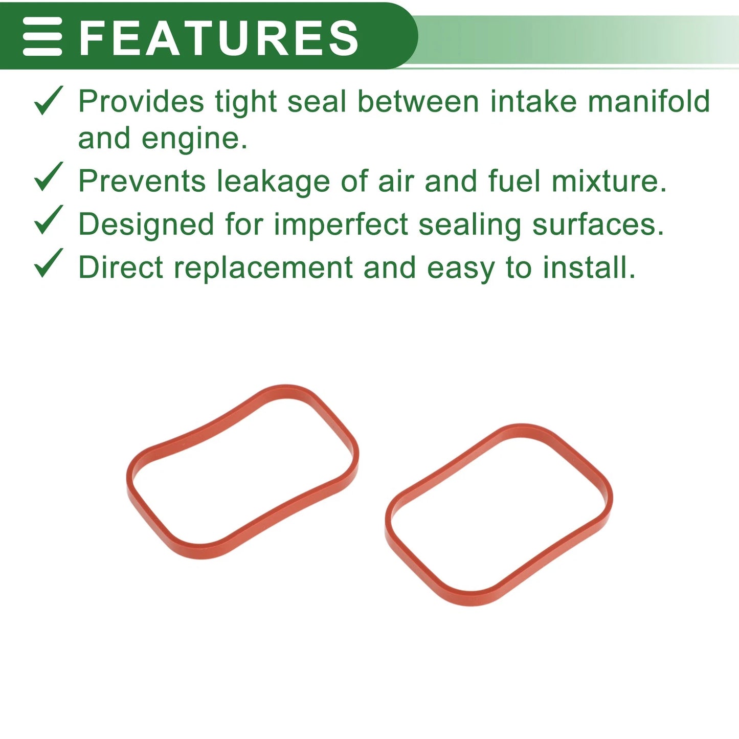 Set of 4 Engine Intake Manifold Gaskets for Ford Mondeo (2010–2015) No.AG9G9441BA