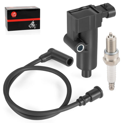 Ignition Coil & Spark Plug Wire Cap Kit for Hisun UTV ATV 250 (2009–2021)