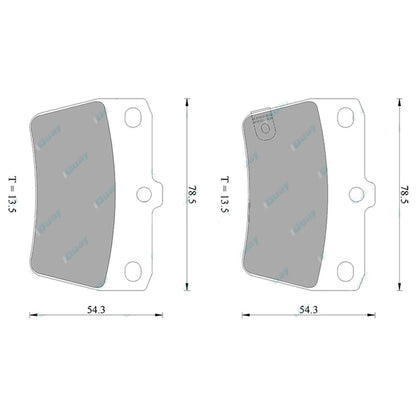 Rear 4wd Disc Brake Pads for RAV4 94-05 SXA10 SXA11 ACA20 ACA21 ACA22 ACA23 Set