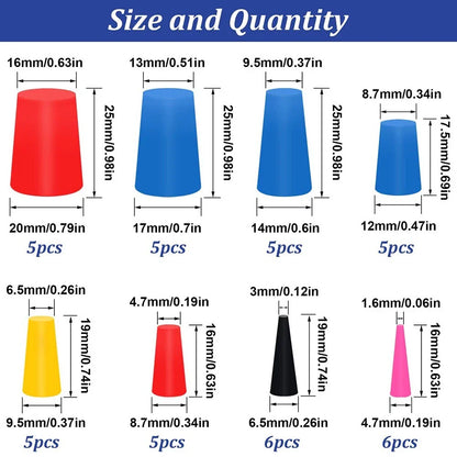 Silicone Rubber Tapered Plug for Plating Powder Coating