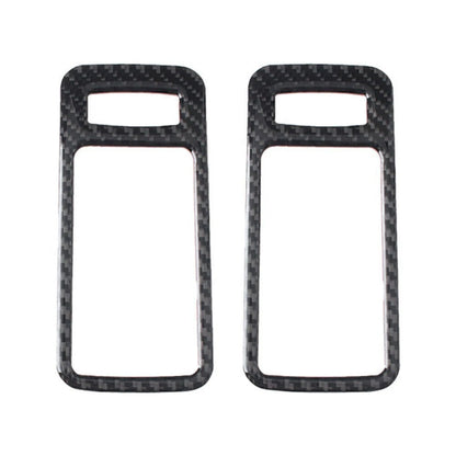 2X Carbon Fiber Interior Door Handle Bowl Trim for Ford Mustang (2009–2013)
