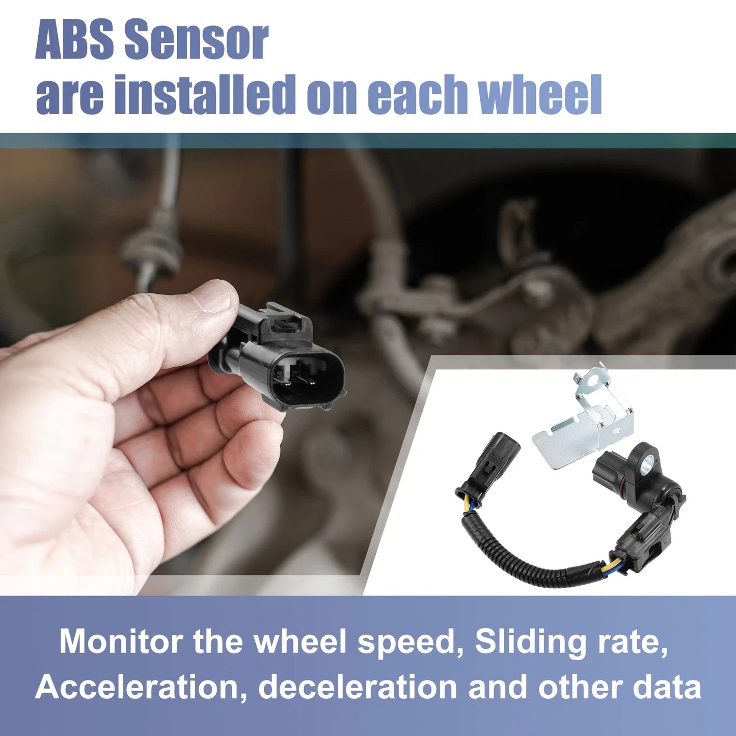 ABS Wheel Speed Sensor for Dodge Ram 1500 1998-2005 (2 x)