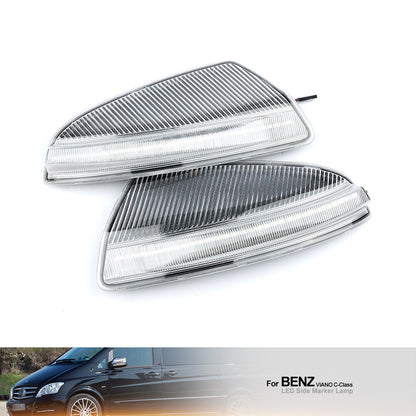 Dynamic LED Door Mirror Turn Signal Light for Mercedes Benz W204/164 (2008–2010)