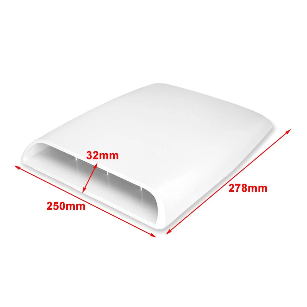 Air Flow Intake Scoop Vent Cover for Universal Car SUV (Black)