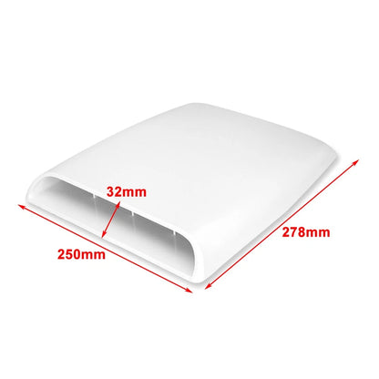 Air Flow Intake Scoop Vent Cover for Universal Car SUV (Black)