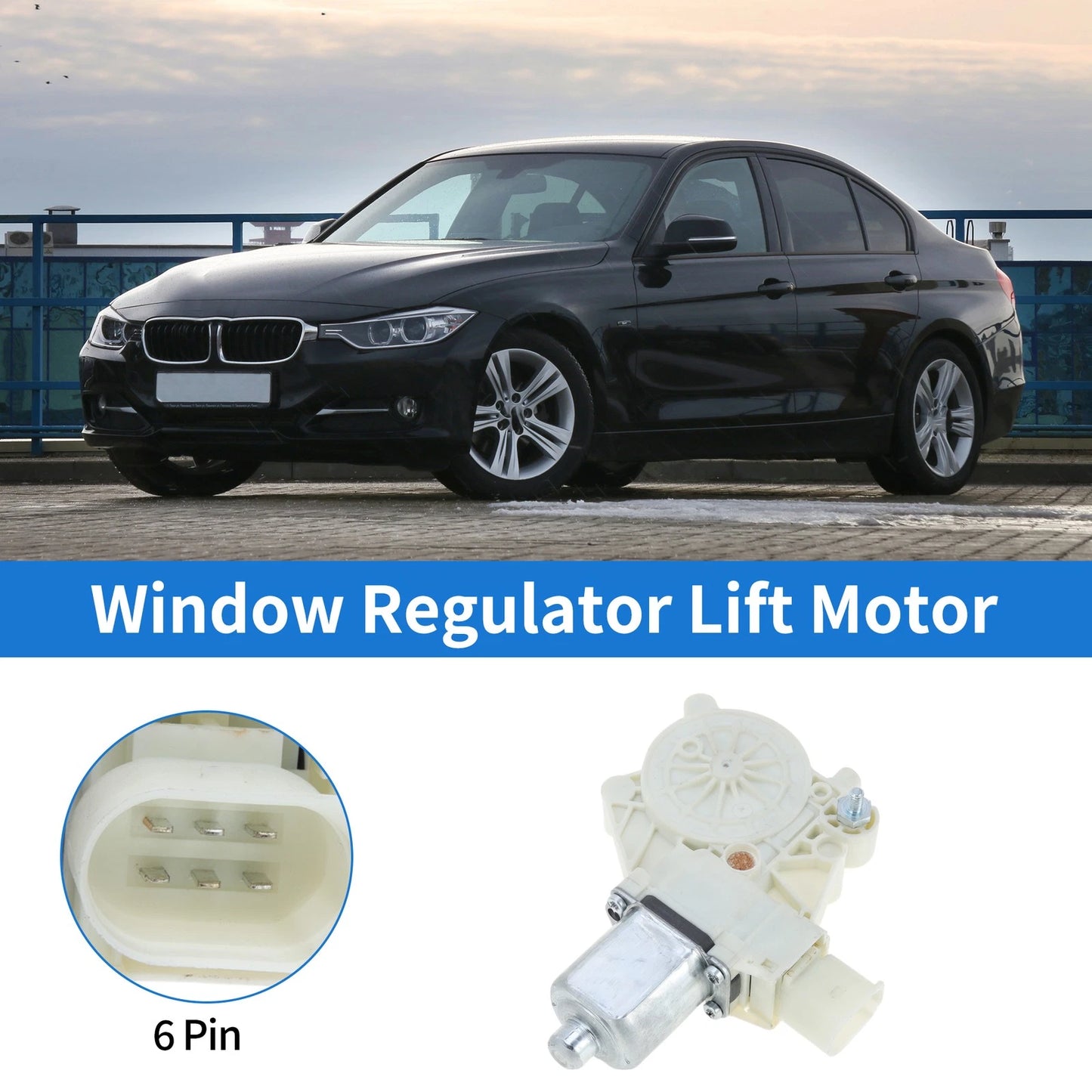 Power Window Regulator Lift Motor for BMW 323i (2006–2011) No.67626927027