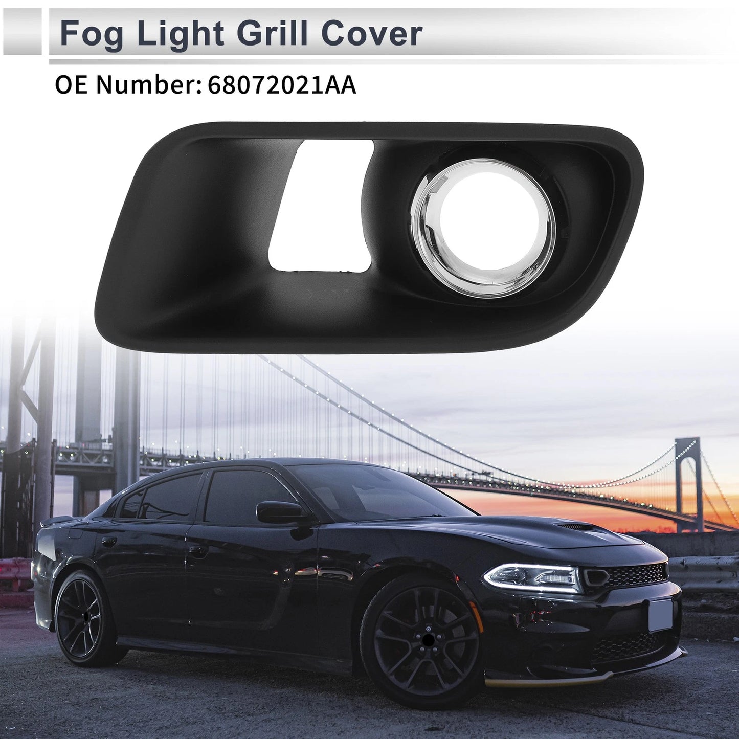 Fog Light Grill for Dodge Charger (2012–2014) No. 68072021AA