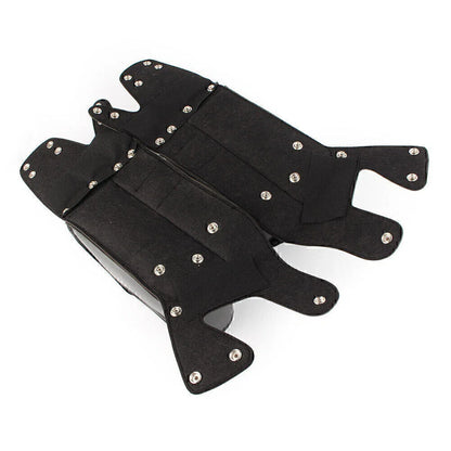 Black Rear Saddlebag Guard Covers for Harley Touring FLHT FLHR FLHX (1993-2023)