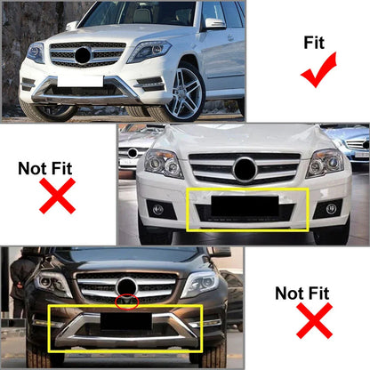 GTR Style Front Bumper Grille for Benz GLK Class X204 (2013-2015) Black