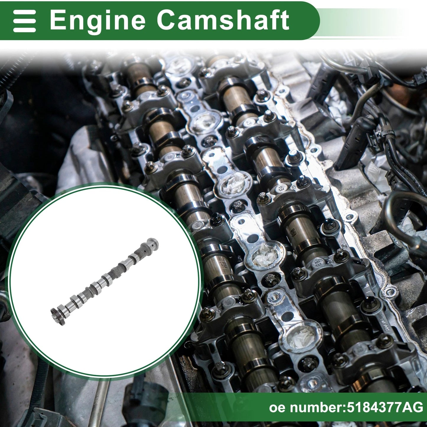 Exhaust Engine Camshaft for Jeep Cherokee (2017) No. 5184377AG