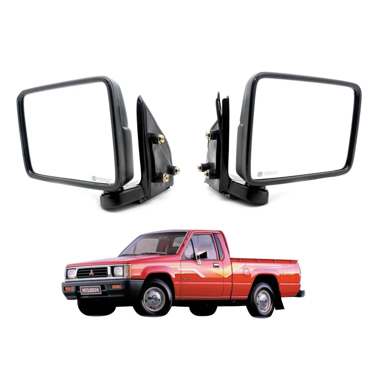 Door Mirror Pair for Mitsubishi Triton L200 (2006–2015)