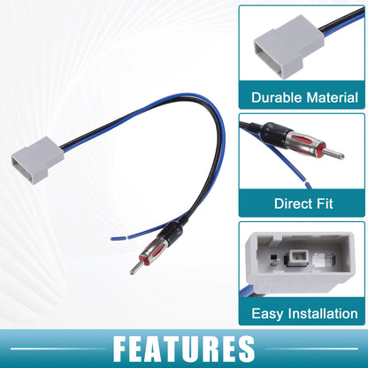 Stereo CD Player Radio Wiring Harness with Antenna Adapter for Nissan (2007–2020)