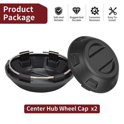 2X Center Hub Wheel Caps for Polaris RZR PRO XP (2021–2025)