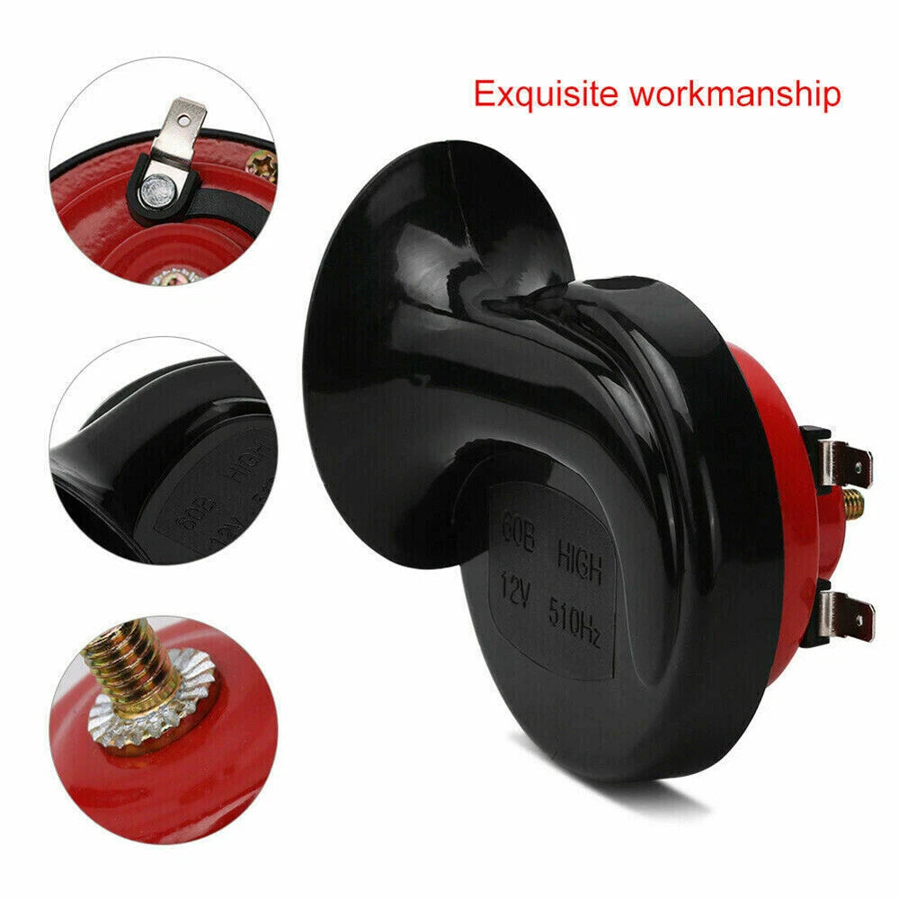 1 Pair 12V 300DB Super Train Horns for Trucks SUVs Boats Motorcycles (N/A)