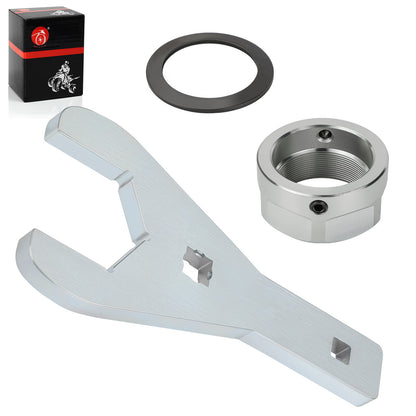 Set of 2 Rear Axle Lock Nuts & 46mm Wrench Tool for Yamaha Raptor 700 (2006–2023)