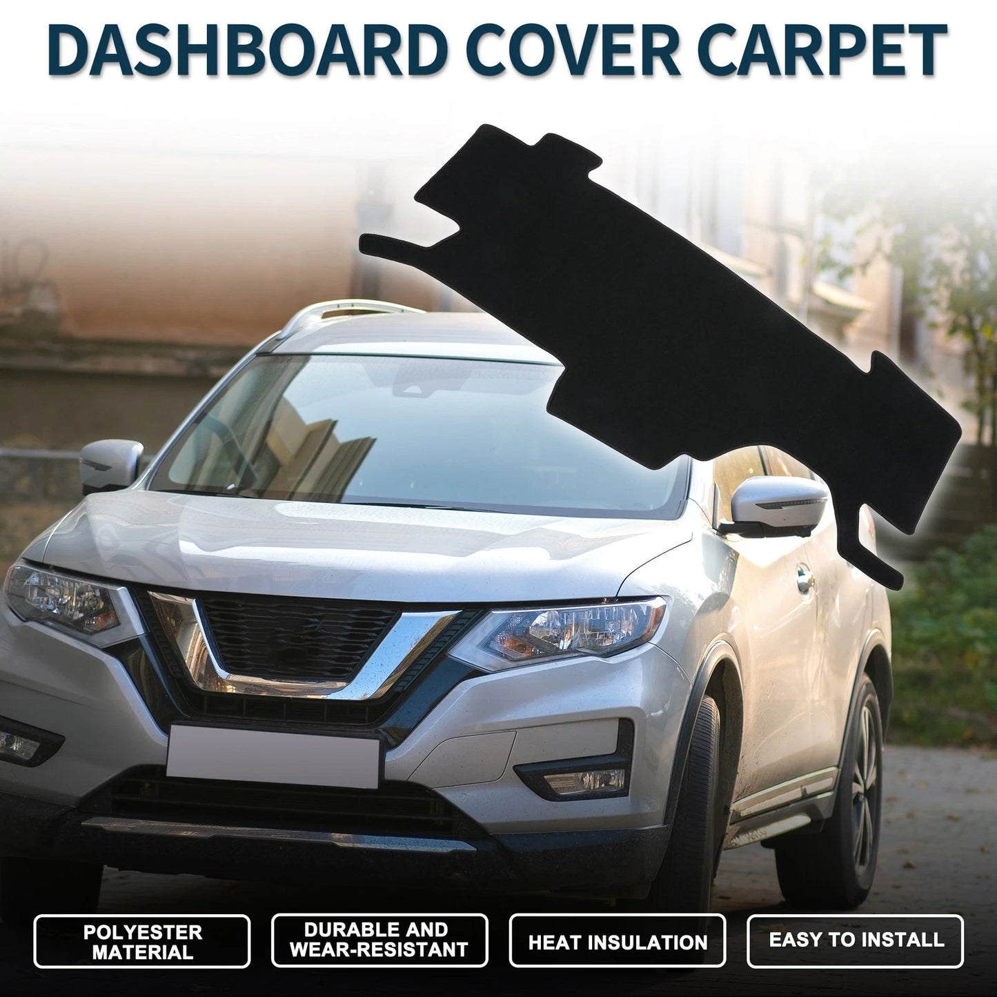 Dashboard Dash Cover Mat for Nissan Note e-Power E13 (2020–2024) Black Set of 1