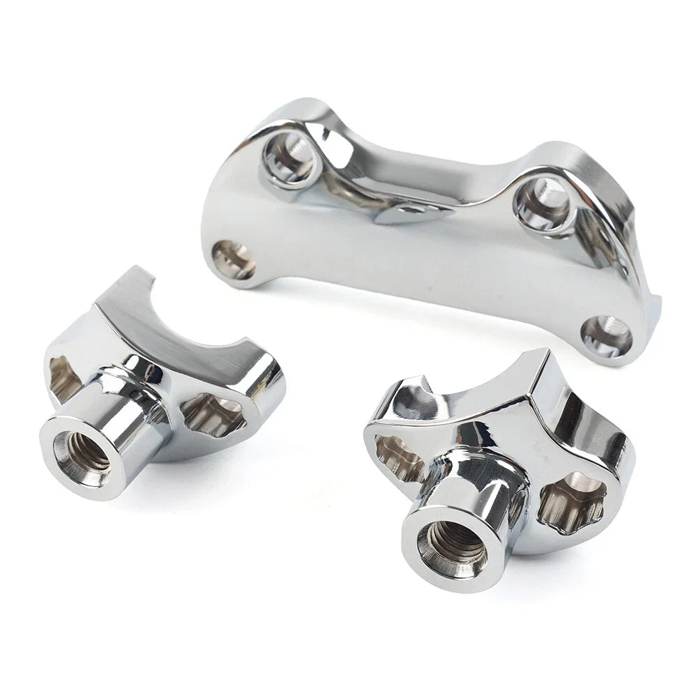 1.7" Handlebar Risers for Harley Dyna, Street Bob, Softail, Sportster (2006-2023)
