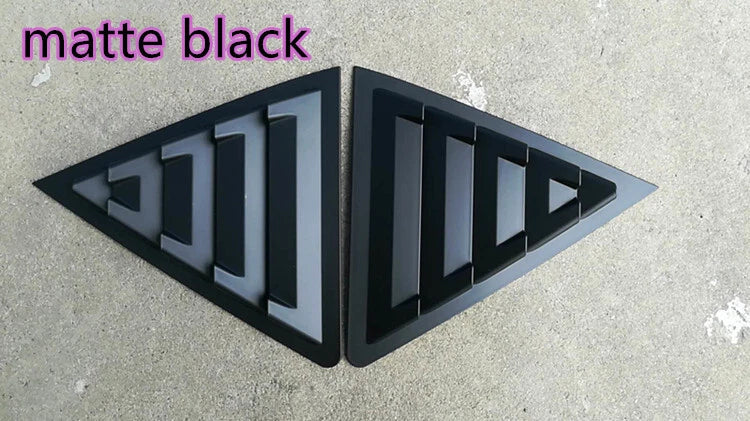 Black Side Window Louver Shutter Cover Trim Decor for Toyota Corolla (2014–2018)