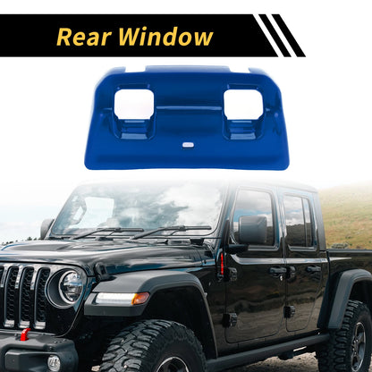 Rear Window Switch Panel Trim Cover for Jeep Wrangler JL JLU (2018–2024) Blue