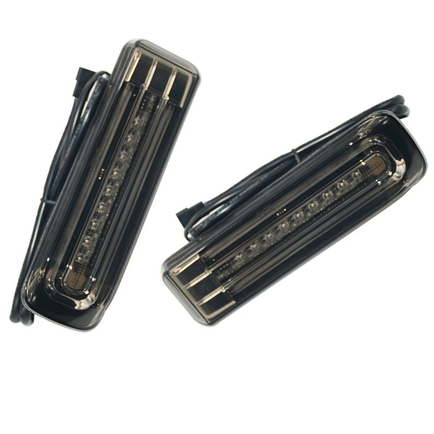 1 Pair Strong Beam Smoke Saddlebag Filler Lights for Harley Davidson (14-23)