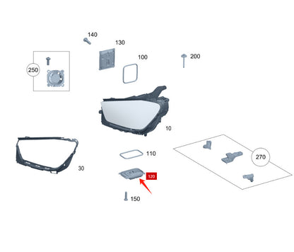 LED Headlight Control Module for Mercedes-Benz CLS E GLA GLB GLC