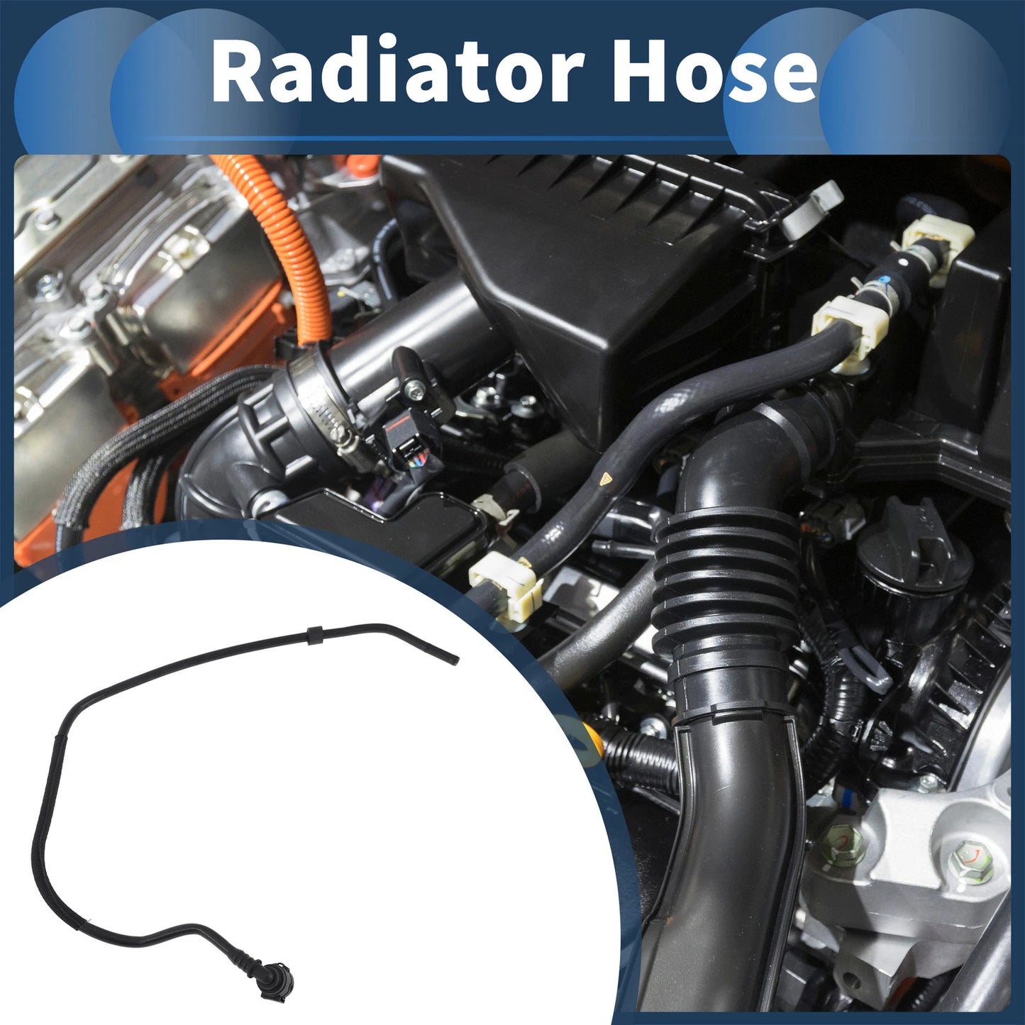 Radiator Hose for Mini Cooper Countryman (2017–2024) No. 17127646898 Plastic Black