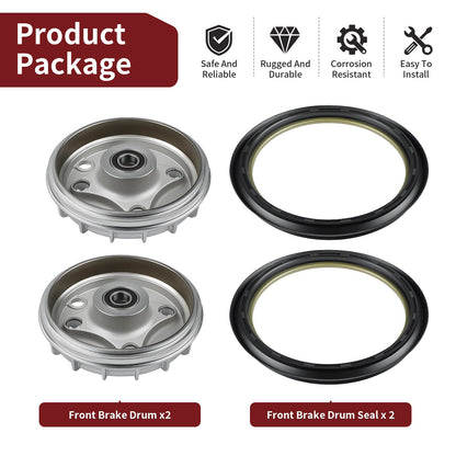 Front Brake Drum & Seal for Honda ATV Rancher 350 (2000–2006)