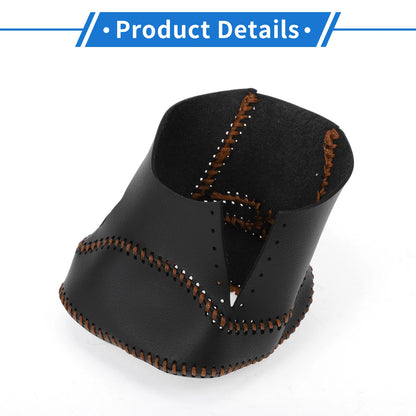 Gear Shift Knob Cover for Nissan Rogue (2021–2024) Black Brown Faux Leather