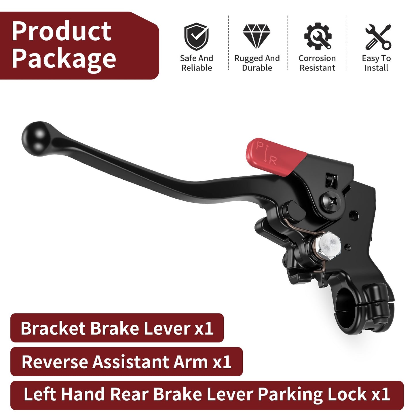 Left Hand Rear Brake Lever for Honda Foreman Rubicon 500 (2015–2019)