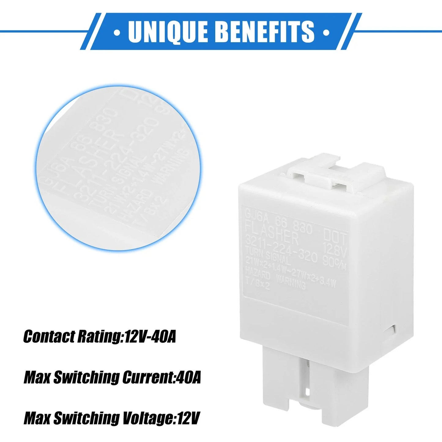 40A DC 12V Relay for Chevrolet Cruze (2016-2019) - 7 Pin Relay Charge Case