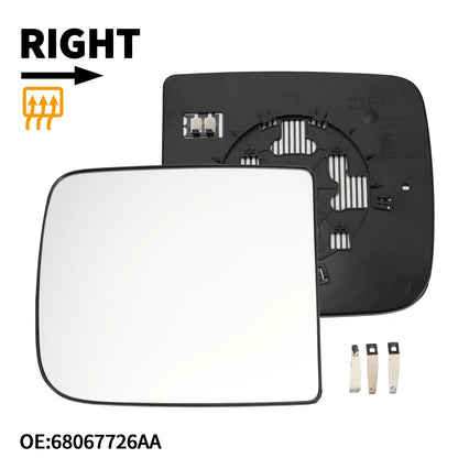 Heated Right Mirror Glass for Dodge Ram 1500 2500 (No. 68067726AA)