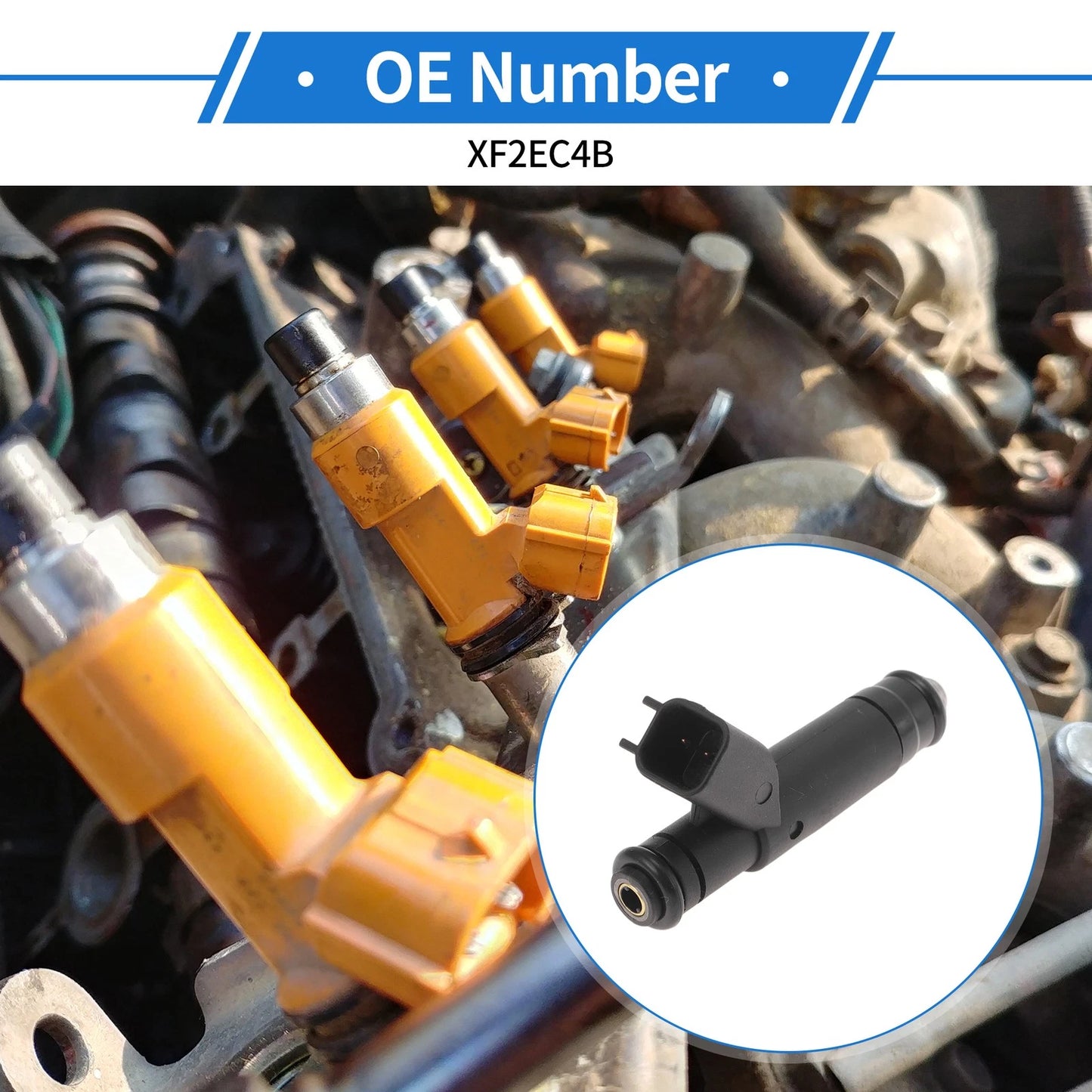 Fuel Injector No.XF2EC4B for Ford Ranger 3.0 (2002–2004)