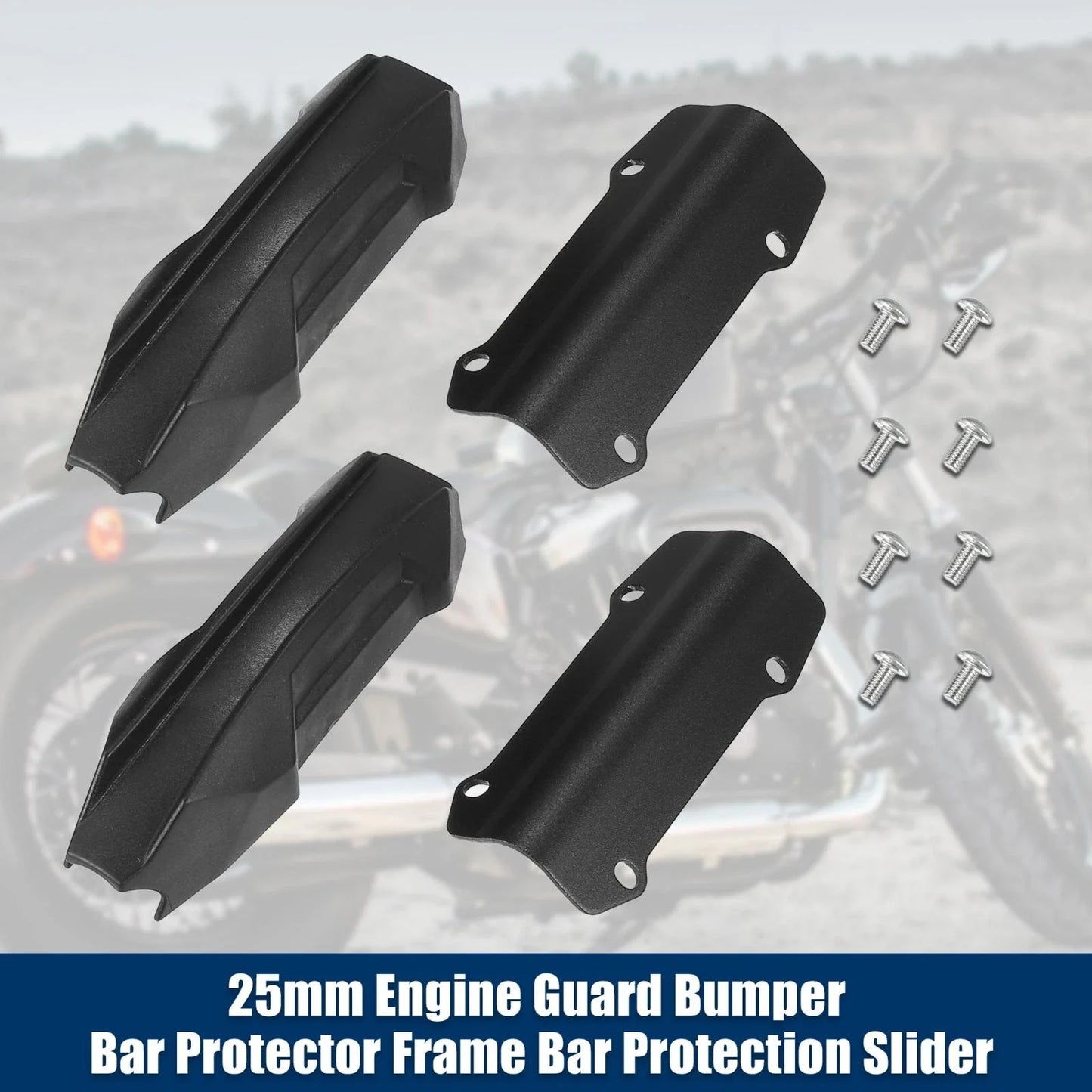 4pcs Crash Bar Bumper Block for BMW R1250GS Adventure, F800GS (2013-2023)